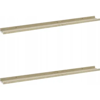 police Nástěnná police MDF bílá a dub sonoma 100x9x3 cm