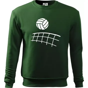 Chlapecké tričko Volejbalová síť - Mikina Essential dětská - 146 cm/10 let ( Lahvově zelená )
