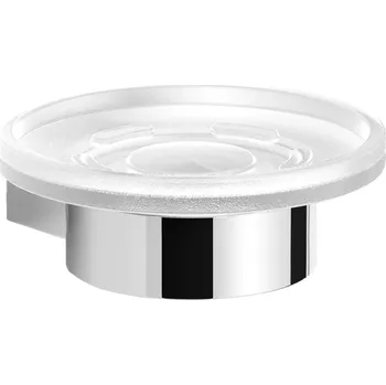 Mýdlenka Langberger Lesina Mýdlenka nástěnná, kulatá, chrom/matné sklo, 2128015A