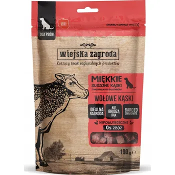 Pamlsek pro psa Wiejska Zagroda Psí pamlsek Přírodní Měkké kousky Hovězí 100 g