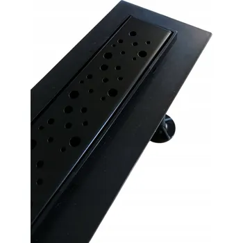 Lineární odtok 60 cm ABS nízký profil M02B ČERNÝ