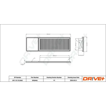 Vzduchový filtr Vzduchový filtr DRIVE+ DP1110.10.0465