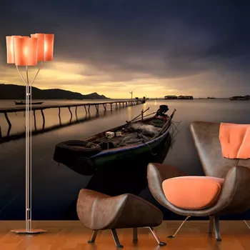 Tapeta Sablio Tapeta Loďka na jezeře 2 - 125x75 cm