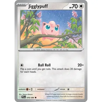 Karetní hra Pokémon PFL 076/094 Jigglypuff - Phantasmal Flames Stav: Near Mint, Verze: REVERSE HOLO