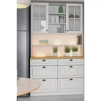 Příborník do zásuvky Kredenc PROVENCE 120, sosna andersen/dub lancelot