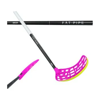 Florbalová hůl Fat Pipe Raw Concept 29 Ctrl Slicks Fh2 Le Pink Florbalová hůl černá / růžová, Levá (levá ruka dole), 104cm (=114cm)