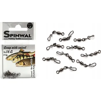 Obratlík s karabinkou Spinwal Snap With Swivel