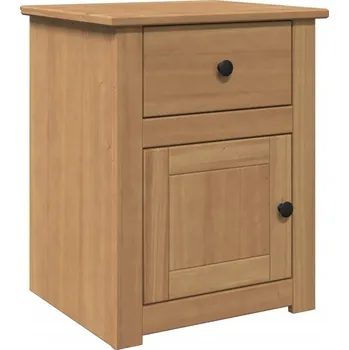 Noční stolek Noční stolek Panama z masivního borovicového dřeva, medově hnědý, 46x40x57 cm