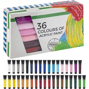 Vodová barva Akrylové barvy Artmaker vícebarevné 36 ks 20 ml