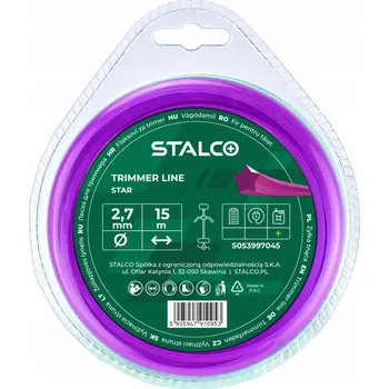 Struna do sekačky Žací struna hvězda Star 2,0mm x 15m Stalco Garden S053997043