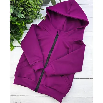 Dívčí mikina Kulišárny Mikina zipper MAGENTA VELIKOST: 116