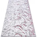 Koberec AKRYL DIZAYN 123 jasný šedý / jasný růžový