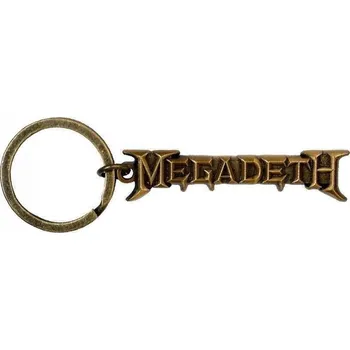 Megadeth Gold Logo v2 Klíčenka