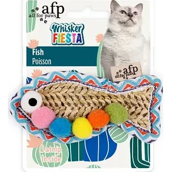 Hračka pro kočku Rybička AFP Whisker Fiesta z umělého lýka – se šantou
