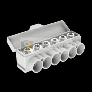 Distribuční svorka SLT 50-6 šedá Al 10-50/Cu 2.5-35 mm2 1000V typ MAS6050A10 Morek