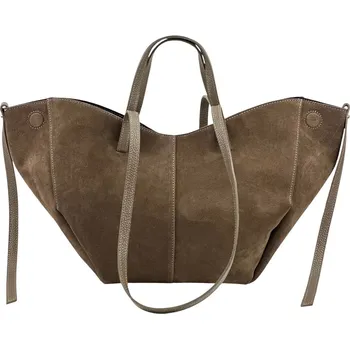 Velká kabelka z broušené kůže 650-c Itálie barva: hnědá-fango