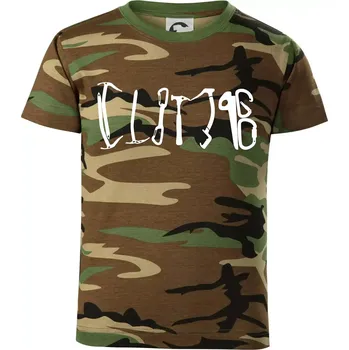 Climb equipment - Dětské maskáčové triko - 146 cm/10 let ( Hnědý maskáč )