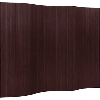 Paraván Bambusová paraván 250x165 cm, tmavě hnědá