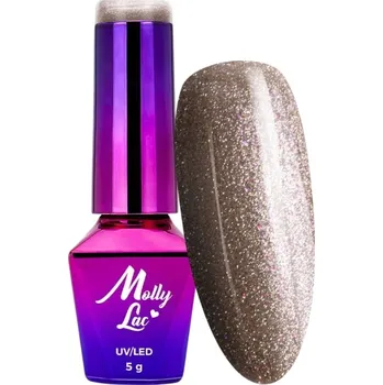 Přípravek na nehty Hybridní lak barevný lak Molly Lac 385 moscato fizz 5 ml