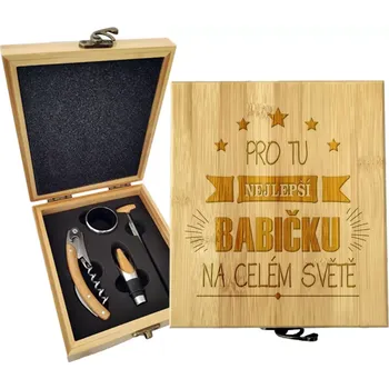 Víno Sablio Dárková sada na víno Pro tu nejlepší babičku: 147×168×49 mm