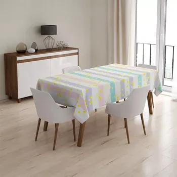 ubrus Sablio Ubrus Pruhy a tečky štětcem - 90x90 cm