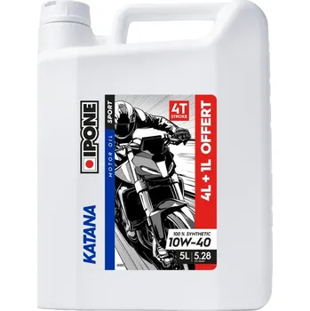 Motorový olej Motorový olej IPONE KATANA 10W40 5L (ESTER MA2) AKCE 4L+1L