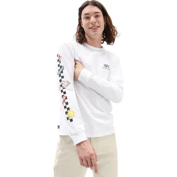 vans Pánské triko skateistan ls white