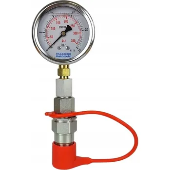Měřicí sada manometr 0-25 bar rychlospojka pro měření tlaku v systému