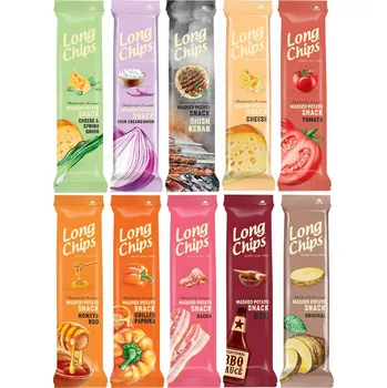 Chips Chipsy s příchutí slaniny 75g, Long Chips
