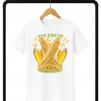 TRIČKO PÁNSKÉ BÍLÉ TOLERUJE LEPEK PIVO VTIPNÉ DÁREK VELIKOST 3XL