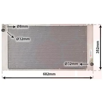 Autodíl Chladič, chlazení motoru VAN WEZEL 06002333