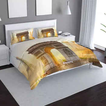 Povlečení Sablio Povlečení Paříž Vítězný oblouk - 140x220 / 90x70