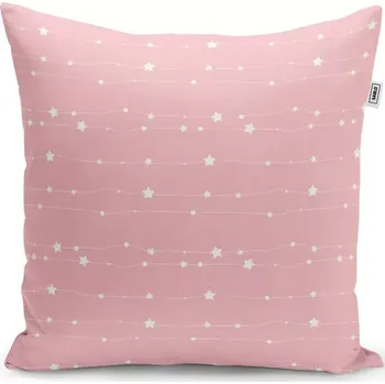 Polštář Sablio Polštář Hvězdy a tečky na provázku - 50x50 cm
