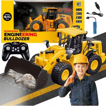 autíčko BULDOZER BAGR RADLICE AUTO HRAČKA STAVEBNÍ VOZIDLO R/C S OVLADAČEM 9CH 6+