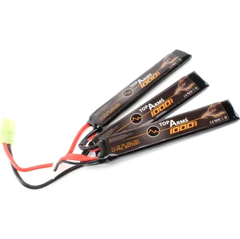 Baterie pro airsoftovou zbraň TopArms Akumulátor Li-Po 11,1V 1000mAh 20C/30C CQB - Mini Tamiya