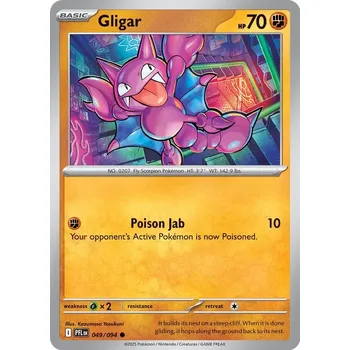 Sběratelská karetní hra Pokémon PFL 049/094 Gligar - Phantasmal Flames Stav: Near Mint, Verze: REVERSE HOLO