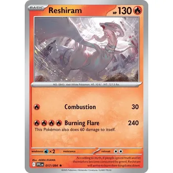 Sběratelská karetní hra Pokémon PFL 017/094 Reshiram - Phantasmal Flames Stav: Near Mint, Verze: REVERSE HOLO
