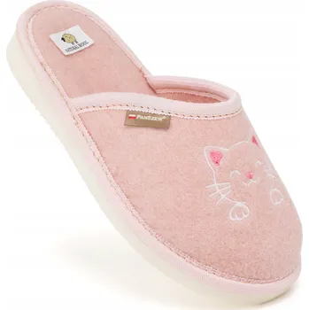 Dámské pantofle Teplé Dětské Papuče Filcové Domácí Pantofle Vlněné Výšivky 25-36 PanSzew