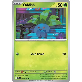Volný čas Pokémon PFL 001/094 Oddish - Phantasmal Flames Stav: Near Mint, Verze: NORMAL