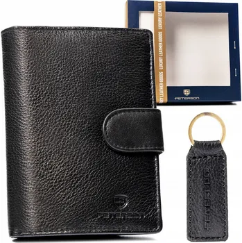 Peněženka Pánská kožená peněženka a klíčenka PTN SET-M-N4L-D