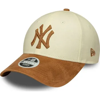Kšiltovka kšiltovka New Era 9FO Faux Suede MLB New York Yankees - Light Cream/Camel one size