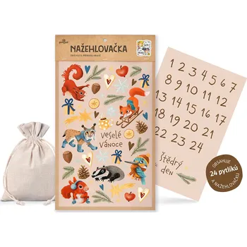 Vánoční dekorace Lesní svět 50073-015 sada na výrobu adventního kalendáře