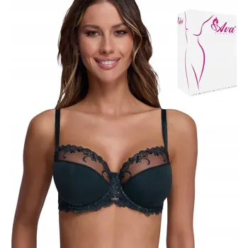 Podprsenka Ava polovyztužená podprsenka AV 1030 barva PETROL tmavě zeleň 85F