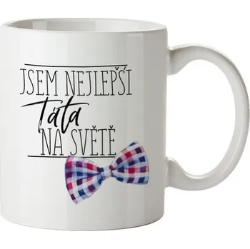 Bohemia Gifts Keramický hrnek - Nejlepší táta, 350 ml, bílá