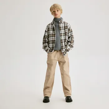 Chlapecké kalhoty Reserved - Velmi pružné kalhoty regular - béžová - 633FM-80X - 633FM-80X-152