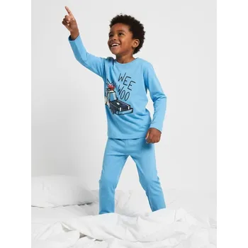 Chlapecké spodní prádlo Sinsay - Dvoudílná pyžamová souprava - světle modrá - 327EV-50X - 327EV-50X-110