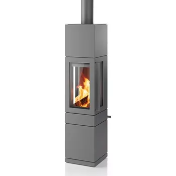 Krbová kamna Hase Astana, ocel, silvergrey