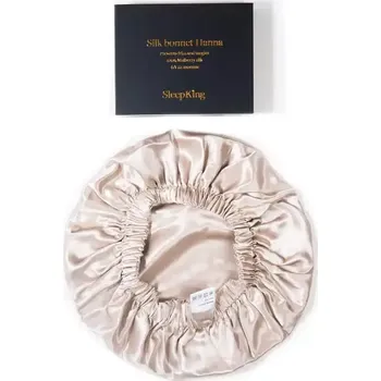 Škraboška na spaní SleepKing™ Hedvábný bonnet, Hanna - Zlatá