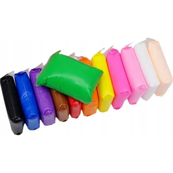 Modelovací hmota 12 ks Magická pěnová plastelína, polymerová hmota, 3 modelovací špachtle