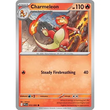 Volný čas Pokémon PFL 012/094 Charmeleon - Phantasmal Flames Stav: Near Mint, Verze: NORMAL